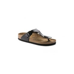 Japonki damskie Birkenstock 043661. Brązowe japonki Birkenstock, bez wzorów, z materiału. Za 639.00 zł.