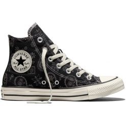 Buty sportowe Converse Chuck Taylor All Star Paisley Pop. Czarne buty treningowe Converse, bez wzorów, z materiału, bez zapięcia. Za 590.00 zł.