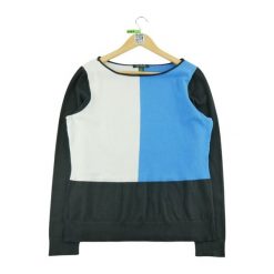 Second life - Damski czarny jedwabny sweter - Stan bardzo dobry. Czarne swetry Ralph Lauren, bez wzorów, z jedwabiu, sportowe, bez ramiączek. Za 149.06 zł.