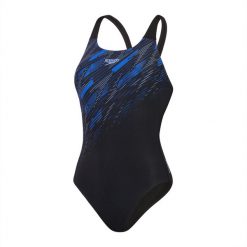 Damski kostium kąpielowy 1-częściowy Speedo Eco+ H-Boom Placem Muscleb. Białe stroje jednoczęściowe Speedo, bez wzorów, sportowe. Za 201.98 zł.