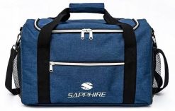 Torba sportowa Sapphire ST-130. Brązowe torby sportowe SAPPHIRE, bez wzorów, z materiału, na ramię, duże. Za 59.00 zł.