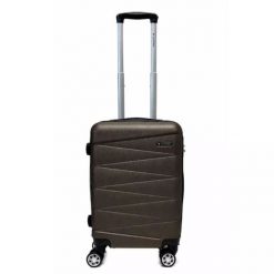 Walizka na kółkach Sapphire ST-2240 brązowa - mała S DUO. Brązowe walizki SAPPHIRE, małe. W wyprzedaży za 84.80 zł.