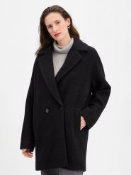 BOSS Płaszcz wełniany - Calodino2 Kobiety Wełna czarny, 42. Czarne płaszcze Boss, bez wzorów, z materiału, eleganckie, bez kaptura. Za 1,599.95 zł.