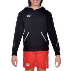 Bluza Arena Team Line Hoodie junior z kapturem. Czarne bluzy Arena, m, bez wzorów, z bawełny, młodzieżowe, bez ramiączek, z kapturem. Za 71.98 zł.