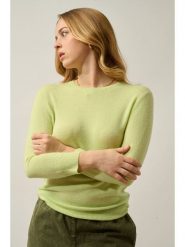 AUTHENTIC CASHMERE Kaszmirowy sweter "Estaris" w kolorze jasnozielonym rozmiar: M. Zielone swetry AUTHENTIC CASHMERE, m, bez wzorów, z kaszmiru, bez ramiączek. Za 347.99 zł.