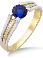 Revoni Złoty pierścionek z szafirem rozmiar: 52. Niebieskie pierścionki Revoni, z szafirem, złote. Za 1,391.99 zł.