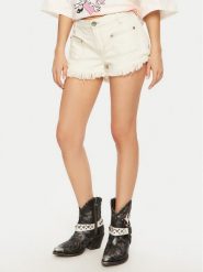One Teaspoon Szorty jeansowe Retro Dukes 26801 Écru Regular Fit. Szorty One Teaspoon, bez wzorów, z bawełny, retro. Za 319.99 zł.