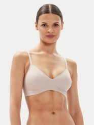 Tommy Hilfiger Biustonosz bezfiszbinowy UW0UW05210 Beżowy. Brązowe biustonosze Tommy Hilfiger, bez wzorów, z syntetyku. Za 109.99 zł.