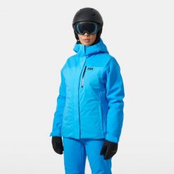 Damska kurtka narciarska Helly Hansen Snowplay. Niebieskie kurtki narciarskie Helly Hansen, na zimę, bez wzorów, bez kaptura, narciarskie. W wyprzedaży za 1,073.50 zł.