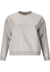 Damska bluza z okrągłym dekoltem Q Sportswear Ingelina. Szare bluzy ENDURANCE Q, plus size, bez wzorów, z bawełny, bez kaptura, na fitness i siłownię. Za 228.00 zł.