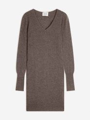 Perfect Cashmere Kaszmirowa sukienka "Joy" w kolorze brązowym rozmiar: S. Brązowe sukienki Perfect Cashmere, na co dzień, s, bez wzorów, z kaszmiru, bez kołnierzyka, bez ramiączek, midi, proste. Za 413.99 zł.