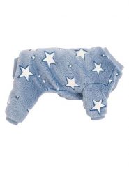 Ferribiella Piżama w kolorze niebieskim dla psa rozmiar: S. Niebieskie piżamy Ferribiella, s, bez wzorów, z polaru, bez kołnierzyka, bez ramiączek. Za 62.45 zł.