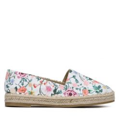 Espadryle DeeZee. Białe espadryle DeeZee, bez wzorów, bez obcasa. Za 89.99 zł.