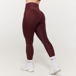 Legginsy damskie fitness z wysokim stanem Prime Fig. Fioletowe legginsy GYMBEAM, bez wzorów, z elastanu, sportowe. Za 130.90 zł.