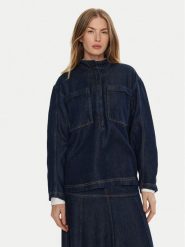 Munthe Bluzka Tuxa 243100024314 Granatowy Relaxed Fit. Niebieskie bluzki Munthe, bez wzorów, z lyocellu, bez kołnierzyka, bez ramiączek. Za 479.99 zł.