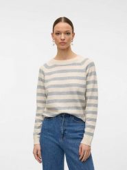 Vero Moda Sweter w kolorze kremowo-szarym rozmiar: XL. Brązowe swetry Vero Moda, xl, bez wzorów, bez ramiączek. Za 52.67 zł.