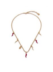Dolce&Gabbana Naszyjnik WNQ6C2 W1111 Złoty. Żółte naszyjniki Dolce&Gabbana, z tworzywa sztucznego, metalowe. Za 2,679.00 zł.