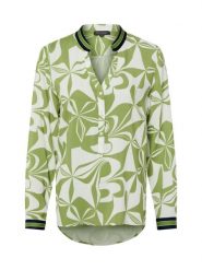 Franco Callegari Bluzka damska tunika Kobiety wiskoza wielokolorowy|zielony wzorzysty, 40. Zielone bluzki Franco Callegari, bez wzorów, z wiskozy, eleganckie, bez kołnierzyka, bez ramiączek. Za 229.95 zł.