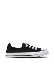 Converse Trampki Chuck Taylor All Star Shoreline Slip 537081C Czarny. Czarne trampki Converse, bez wzorów, z materiału, retro, bez zapięcia. Za 179.99 zł.