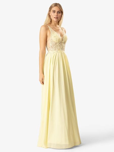 APART Sukienka w kolorze żółtym rozmiar: 38. Żółte sukienki Apart, bez wzorów, bez kołnierzyka, bez ramiączek, maxi. Za 363.71 zł.