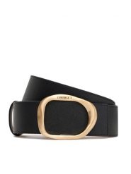 TWINSET Pasek Damski 252TA402A Czarny. Czarne paski Twinset, bez wzorów, ze skóry. Za 372.91 zł.