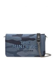 Marc Jacobs Torebka The Camo Cacquard Chain Mini Bag 2R4SMN015S03 Niebieski. Niebieskie kopertówki Marc Jacobs, bez wzorów, z materiału, wizytowe, bez dodatków. Za 729.99 zł.