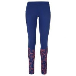 Legginsy damskie Kilpi Runner. Niebieskie legginsy Kilpi, bez wzorów, z materiału, eleganckie, długie. Za 163.85 zł.