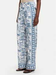 Fracomina Spodnie palazzo FS26SV3015W459K5 Niebieski jasny Flare Fit. Niebieskie spodnie materiałowe Fracomina, bez wzorów, z materiału. Za 659.99 zł.