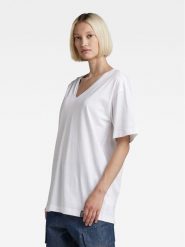 G-Star Raw T-Shirt D22746-C539-110 Biały Relaxed Fit. Białe t-shirty G-Star Raw, xs, bez wzorów, z bawełny, retro, bez kołnierzyka, bez ramiączek. Za 149.99 zł.