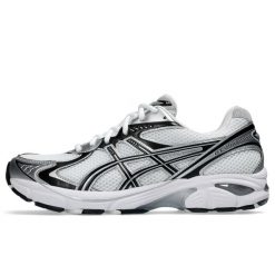 Uniseksowe buty do biegania ASICS GT-2160 White / Black / Silver. Białe buty do biegania ASICS, bez wzorów, z gumy, bez zapięcia, do biegania. Za 559.00 zł.