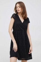 Vero Moda sukienka kolor czarny mini rozkloszowana. Czarne sukienki Vero Moda, l, bez wzorów, z tkaniny, bez kołnierzyka, bez ramiączek, mini, dopasowane. W wyprzedaży za 110.99 zł.