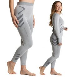 Spodnie termoaktywne damskie KADVA ALPINESTEP BAMBOO THERMO LIGHT PLUS bezszwowe. Szare bielizna termoaktywna damska KADVA, bez wzorów, narciarskie. Za 59.99 zł.
