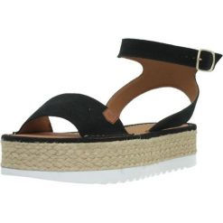 Sandały POPA KALAMIS Czarny. Czarne sandały POPAL, bez wzorów, ze skóry, sportowe, bez obcasa, bez zapięcia. Za 265.99 zł.