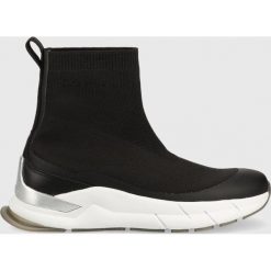 Calvin Klein sneakersy Sock Boot kolor czarny. Czarne buty sportowe lifestyle Calvin Klein, bez wzorów, z gumy, sportowe, z okrągłym noskiem, bez zapięcia. Za 739.99 zł.