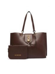 LOVE MOSCHINO Torebka JC4029PP1PLI0300 Brązowy. Brązowe torebki klasyczne Love Moschino, bez wzorów, ze skóry, bez dodatków. Za 1,009.00 zł.