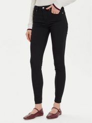Tommy Hilfiger Jeansy Como WW0WW45008 Czarny Skinny Fit. Czarne jeansy Tommy Hilfiger, bez wzorów, z bawełny. Za 249.99 zł.