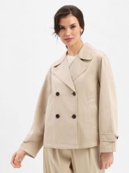 Marc O'Polo kurtka kabanosowa Kobiety Bawełna beżowy, 42. Brązowe kurtki Marc O'Polo, bez wzorów, z bawełny, eleganckie, bez kaptura. Za 749.95 zł.