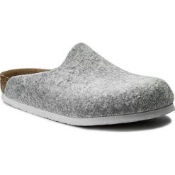 Kapcie BIRKENSTOCK - Amsterdam 0559113 Grey. Szare kapcie Birkenstock, z materiału. Za 226.00 zł.