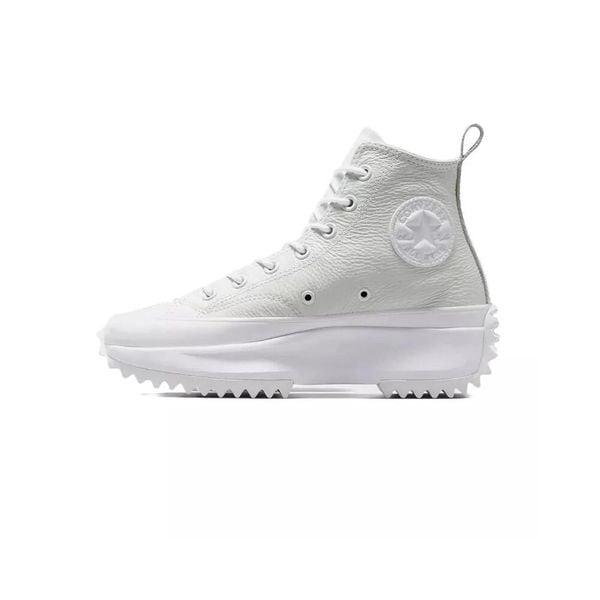 Buty Kobieta Converse Run Star Hike Utility Leather biały. Niebieskie buty sportowe lifestyle Converse, bez wzorów, ze skóry, retro, bez zapięcia. W wyprzedaży za 432.55 zł.