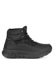 Reebok Botki H1-048 WW Czarny. Czarne botki Reebok, bez wzorów, bez obcasa, na płaskiej podeszwie, bez zapięcia. Za 209.99 zł.