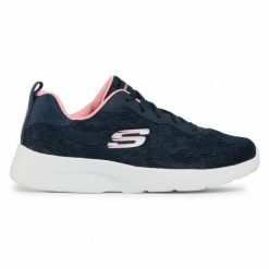 Obuwie Sportowe Damskie Skechers Floral Mesh Lace Up W Granatowy. Niebieskie buty treningowe Skechers, bez wzorów, z materiału, bez zapięcia. Za 213.80 zł.