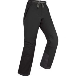 Spodnie snowboardowe damskie Wedze SNB 100. Czarne spodnie narciarskie DREAMSCAPE, bez wzorów, z materiału, narciarskie. Za 299.99 zł.