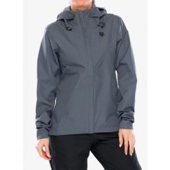 Kurtka rowerowa damska Fox Ranger 2.5L Water Jacket. Szare kurtki FOX, l, bez wzorów, sportowe, bez kaptura. Za 487.99 zł.