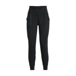 Spodnie treningowe damskie Under Armour Motion Jogger. Czarne spodnie dresowe Under Armour, bez wzorów, z dresówki. Za 365.00 zł.