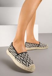 Czarne Espadryle z Ozdobną Plecionką Nimilithae. Czarne espadryle Born2be, bez wzorów, z jeansu, eleganckie, bez obcasa, na płaskiej podeszwie. W wyprzedaży za 72.24 zł.