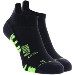 Skarpetki sportowe dla dorosłych Trailfly Ultra Low Sock. Czarne skarpetki Inov-8, bez wzorów, z lycry. Za 99.99 zł.