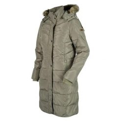 Parka dla kobiet HORKA Glacier. Zielone płaszcze Horka, na zimę, s, bez wzorów, z futra, eleganckie, bez kaptura. Za 532.50 zł.