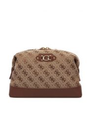 Guess Kosmetyczka PW7584 P6461 Brązowy. Brązowe torebki klasyczne Guess, z aplikacjami, z materiału, bez dodatków. Za 264.99 zł.