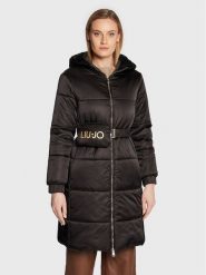 Liu Jo Kurtka puchowa WF2093 T3176 Czarny Regular Fit. Czarne kurtki Liu Jo, na zimę, bez wzorów, z puchu, bez kaptura. Za 769.99 zł.