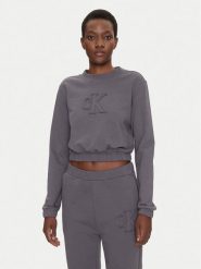 Calvin Klein Jeans Bluza J20J225363 Szary Regular Fit. Szare bluzy Calvin Klein Jeans, xs, bez wzorów, z bawełny, bez kaptura. Za 279.99 zł.